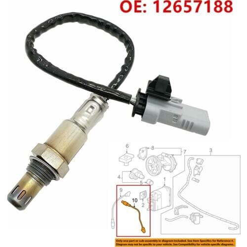 New C ar O2 Oxygen Sensor OEM 12657188 For Cadillac Escalade For Chevrolet Silverado For GMC Sierra 12655678 12665161