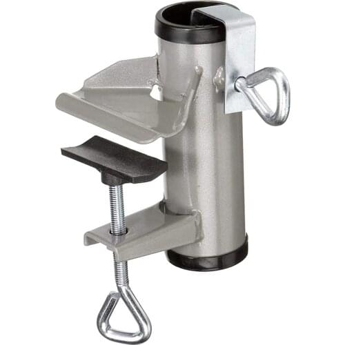 Beach Patio Umbrella Holder Bench Deck Fishing Umbrella Clamp Holder Clip Beach for Courtyard Balcony Deck