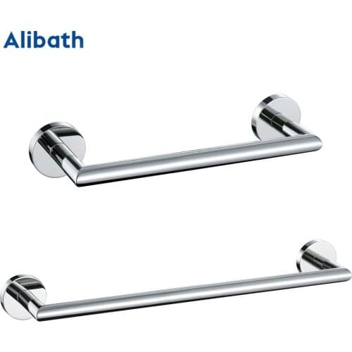 Polished Chrome Towel Holder Rack Hanger Shelf Rail Stand Bar Rod Hanging For Towel Bathroom Kitchen Accessories Wall Mounted