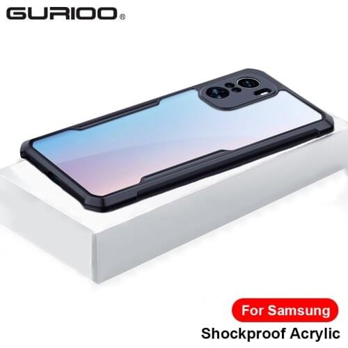 Shockproof Acrylic Case For Samsung Galaxy S21 Plus S20 FE S10 Note 10 Lite 20 Ultra A50 A70 A51 A71 A21S A12 A32 A42 A52 Cover