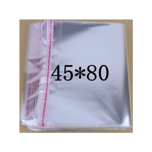 Clear Cellophane/BOPP/Poly Bags 45*80cm Transparent Opp cosmetic Bag Packing Plastic Bags Self Adhesive Seal 45*80 cm