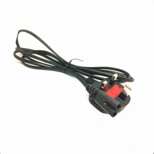 Ancable 1.8M Power cable UK 3 PIN Plug to IEC C7 Figure 8 for Samsung Philips Toshiba Sony Sharp LED TV