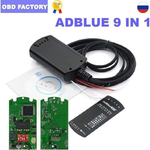 AdBlue Emulator System Box 9 IN 1 For AdBlue 9in1 SCR&NOX A+Version Full Chip
