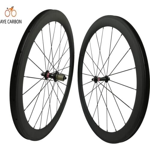 Super light weight Novatec hub 700c carbon road wheels 38 50mm deep 25mm wide clincher road bike aero carbon wheels for sale