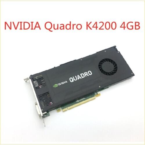 100% Original Quadro K4200 4GB Graphics Card Professional Graphics For NVIDIA Multi-screen Design 3D Modeling Rendering Card
