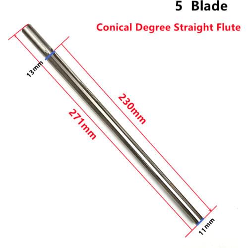 1pcs 5 blade conical degree straight flute wooden pipe instrument reamer