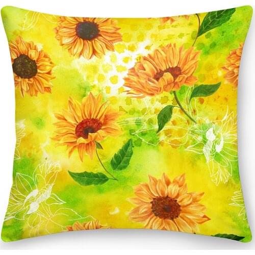 45*45cmDouble Side Mandala Print Pillow Case Polyester Square Cushion Cover Throw Pillow Office Sofa Pillow Home Decoration