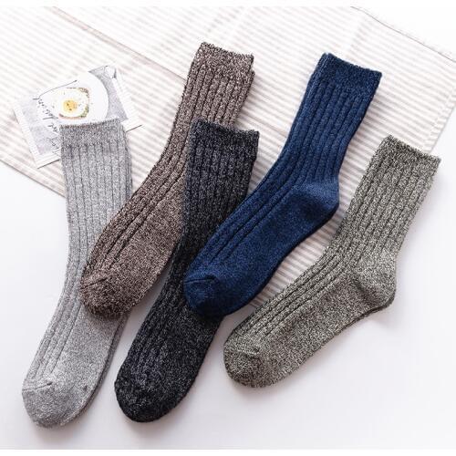 5Pairs/Lot High Quality Wool Cashmere Comfortable Thicken Warm Winter Socks Men Meias Hombre Sockken Male Size38-44 Hot Sale Sox
