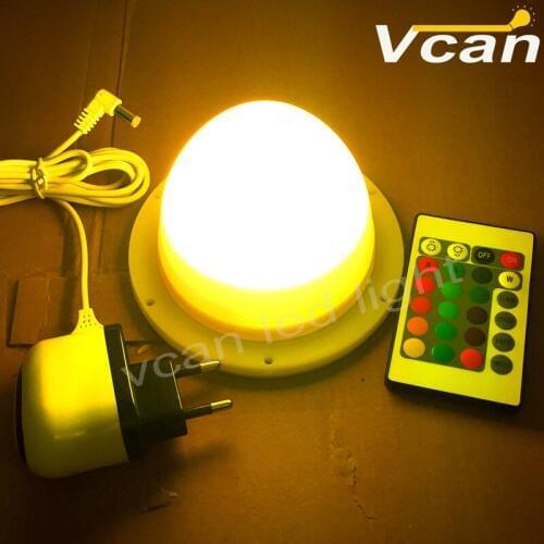 6 pcs DHL Free Shipping Super Bright 38LEDs RGBW light module rechargeable led fitting rechargeable led light