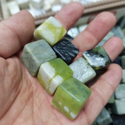 6pcs Wholesale natural flower agate crystal cube specimen energy healing about20mm