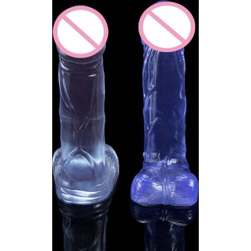 70g Mini Small Size TPE Dildos Crystal Color for Women Vagina Masturbation Device Dildo Female Adult Sex Toy