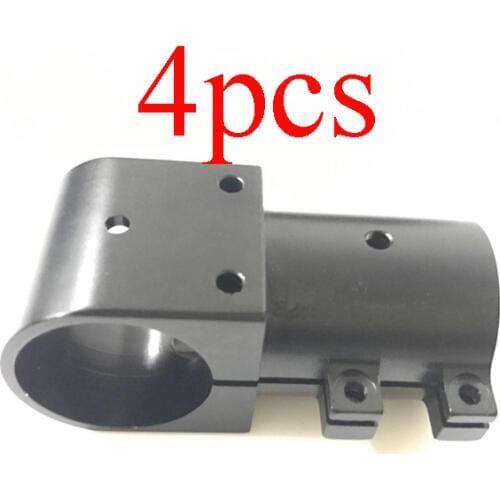 4PCS Aluminum Alloy D25mm Tee Joint 25 to 25mm Three-Way Tripod Carbon Tube Fixed Adapter Connector for Plant