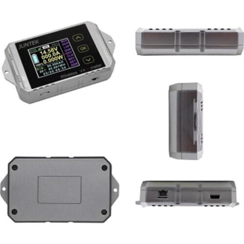 VAT1100 0-400V 0-300A Wireless Color Screen DC Voltmeter and Amperometer Power Meter Battery Tester Coulometer