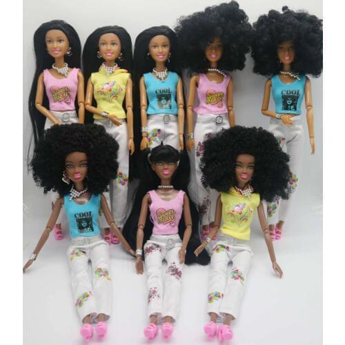 Black skin dolls jointed dolls black dolls 0712 9