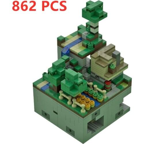 Building Wooded Hills Famous Adventure Game World Creative Game Player MOC 51935 Building Blocks Model Kids DIY Toys Best Gifts
