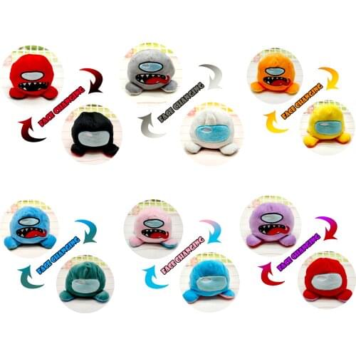 14CM Creative Flip Little Devil Plush Toy Kawaii Multi-color Home Bed Decoration Holiday Gift Flip toy