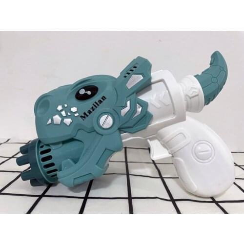 Mazilan Hot sale Kids Automatic Gatling Bubble Gun Toys Dinosaur-automatic Bubble Machine Cool Toys Gift Electric Bubble Machine