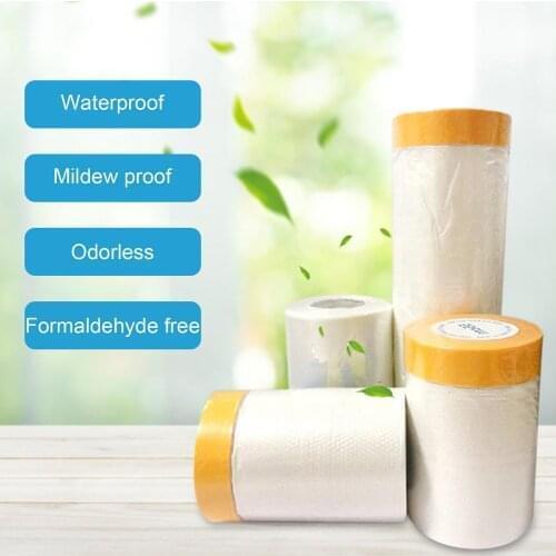 Floor Protective Film Multipurpose Self Adhesive Carpet Protector Air conditioner waterproof film Oil-proof PE spray paint maski