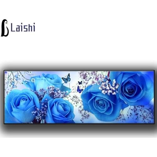 5D DIY Full Drill Round square Diamond Painting Blue Rose Diamond Embroidery Mosaic Kit Home Decor for Bead Art Wall decor Gift