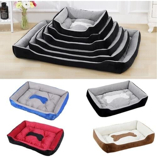 Non-slip Pet Dog Bone Bed for Small Medium Large Dogs Winter Warm Puppy Big Dog Home Cushion Bulldog Sofa Mat legowisko dla psa