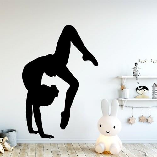 New Design Sports Gymnastics Wall Sticker Modern Art Wall Decoration Decals For Living Room Wall Decal Mural decoracion gimnasta