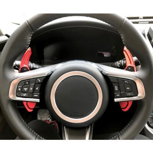 Car Aluminum Alloy Steering Wheel Shift Paddle Shifter Extension For Jaguar XF XE / Land Rover Evoque Discovery Auto Car-styling