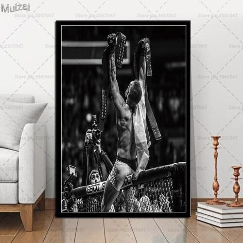 Conor McGregor Poster Champion Boxer Posters and Prints Wall Art Picture Canvas Painting for Living Room Home Decor