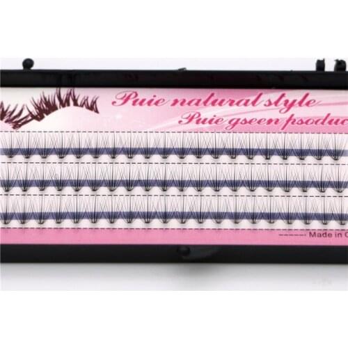 60 Clusters/box Cluster eyelashes,thick Individual eyelash extension Eyelashes bunches professional makeup false eyelashes
