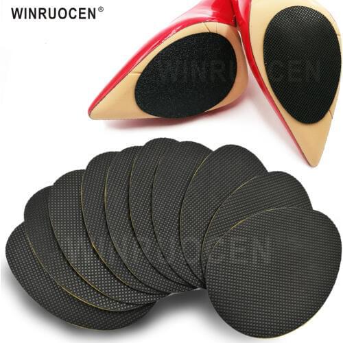 Rubber Anti-Slip insoles Protector Pads Self-Adhesive Non-Slip Cushion Adhesive Shoes Heel Sole Protector Rubber Pads Cushion