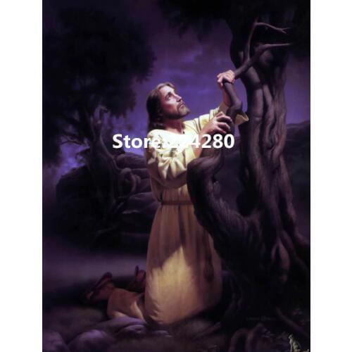 Needlework,Cross stitch,14CT Unprinted Christianity Jesus prayer people Embroidery kits Cross-Stitching,DIY Handmade decor