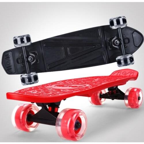 Children 22'' Penny Board Men Women Mini Cruiser Skateboard Complete Assembled Banana Fish Boards Skatepark Flash Wheel Scooter
