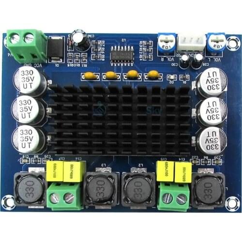 TPA3116 D2 High Power Digital Amplifiers Module Dual-Channel Amplificador 2*120W Board Sound Amplifier Audio for Speakers Stereo