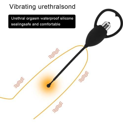 EXVOID Male Penis Insertion G Spot Vibrator Adult Product Silicone Anal Dilatator Penis Plug Urethral Vibrator Urethral Catheter