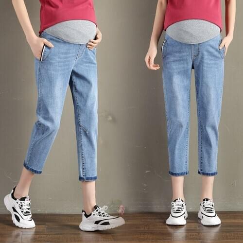 Womens suit 2020 spring new Korean version of the stomach lift Harem pants loose pants 7 points pants tide