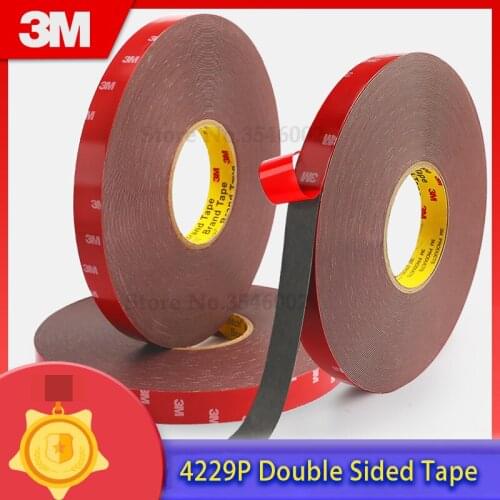 1pcs 3M Strong Double Sided Adhesive For Car Office Non-trace Thickness 0.8mm Waterproof Foam Tape Double Sided Glue Gray Tape