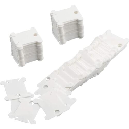 120Pcs Plastic Embroidery Floss Bobbins Card Floss Bobbins Cross Stitch Storage Holder DIY Sewing Craft Thread Organizer