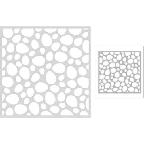 2020 New Square Background Metal Cutting Dies For DIY Embossing Oval Egg Decoration Greeting Card Album Cut Paper Scrapbooking