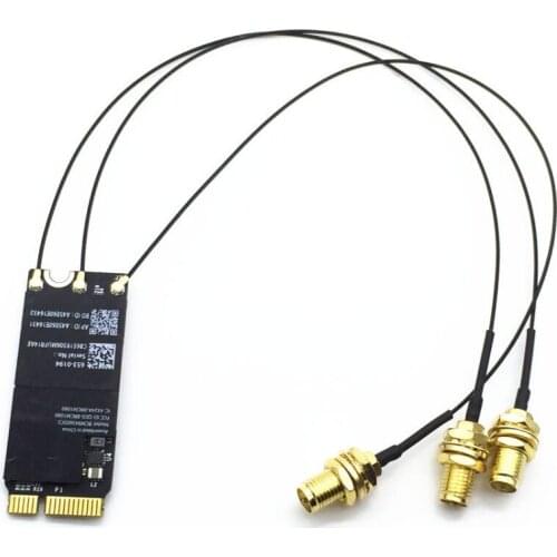 3Pcs I-PEX U.FL IPEX MHF4 to RP-SMA Antenna Pigtail for NGFF/M.2 WIFI/WLAN/3G/4GModules