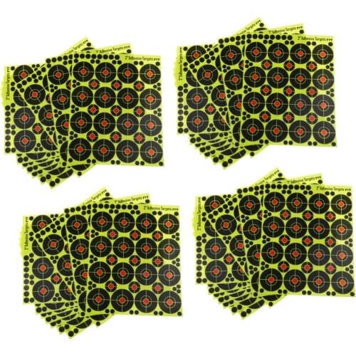 40 Sheets / 640pcs Papper Targets, Reactive Splatter Adhesive Paper Target for Hunting Training Equipment, 2 Inches