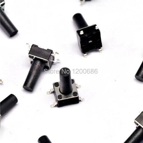 6 * 6 * 12MM touch switch patch 4 feet micro switch / button switch