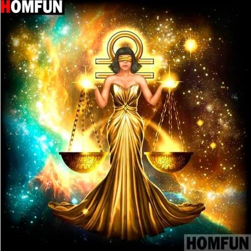 HOMFUN Full Square/Round Drill 5D DIY Diamond Painting "constellation" 3D Diamond Embroidery Cross Stitch Home Decor A19394