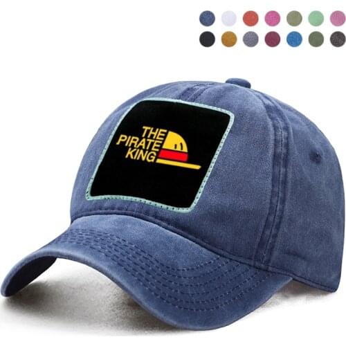 Janpanese Anime One Piece The Pirate King Baseball Cap Dad Trucker Brand Hat Woman Berets Ponytail Caps Snapback Casquette Hats