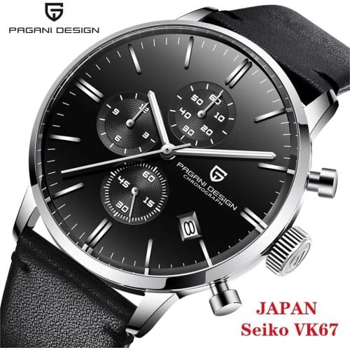 PAGANI Design 2021 New Men Automatic Quartz Watch Top Brand Military Sports Chronograph Stainless Steel Waterproof Clock relogio
