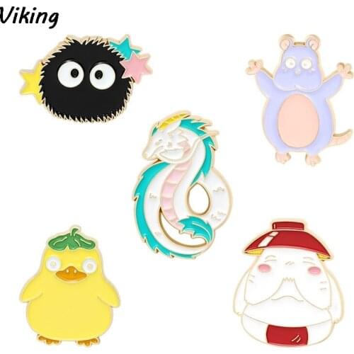 G1768 Cartoon Movie Brooch Metal Badge Icon on The Backpack Pin Brooches for Clothing Jewelry Gift