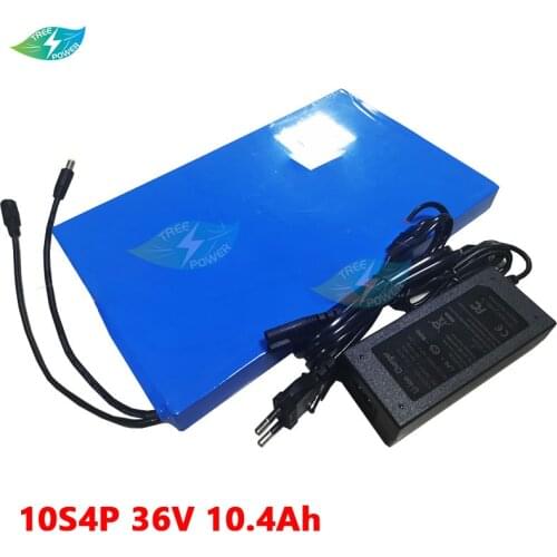 TP Electric Skateboard Lithium Battery Pack 10Ah 36V 10S4P 18650 Hoverboard scooter Battery 10400mAh +2A charger