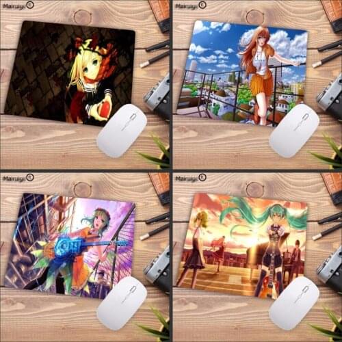 Mairuige Anime Girl Guitar Music Art Customized Support Comfort Laser Non Slip PC Gaming Table Mouse Pad 18x22cm 20x25cm