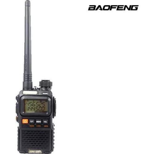 Baofeng UV-3R+ Plus Mini Walkie Talkie Dual Band 5W 136-174/400-520mhz Two Way Radio Pocket-sized Ham Transceiver Interphone