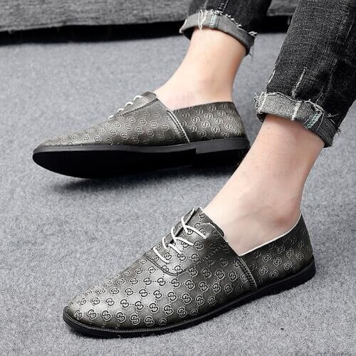 Men Loafers Genuine Leather Shoes 2020 New Luxury Brand Italian Retro Moccasins Fashion Driving Shoes Zapatos De Hombre #I