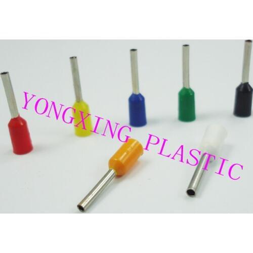 100pcs/lot E0508 Bootlace cooper Ferrules kit set Wire Copper Crimp Connector Insulated Cord Pin End Terminal