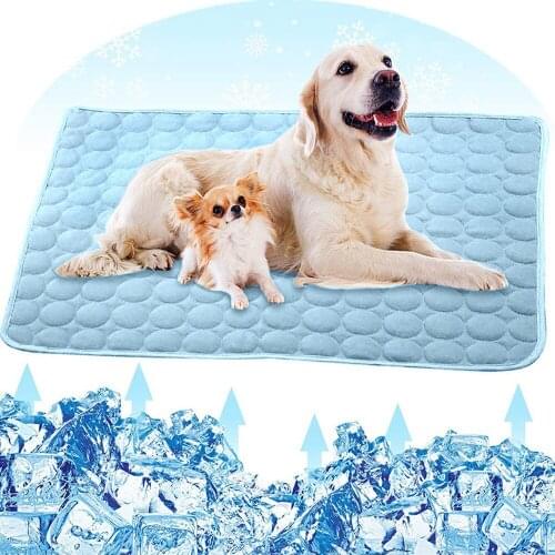 Pet Cooling Mat Dog Mat Blanket Sofa Breathable Pet Dog Bed Summer Ice Pads Washable For Small Medium Large Dogs Cat Pet Mat